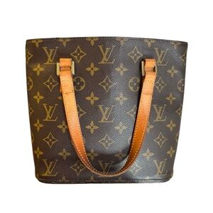 Louis Vuitton Vavin PM Tote Monogram Canvas Brown Leather Shoulder Bag